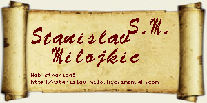 Stanislav Milojkić vizit kartica